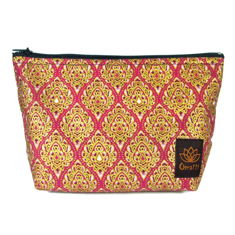 [CM0018] Purple Lotus Cosmetic Bag