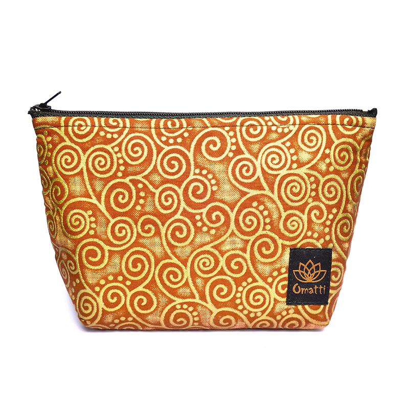 [CM0014] Orange Vine Cosmetic Bag
