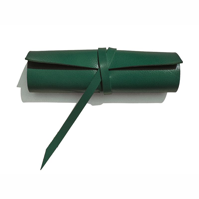 [LP0010] Green Leather Pen Holder