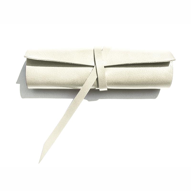 [LP0006] Cream Leather Pen Holder