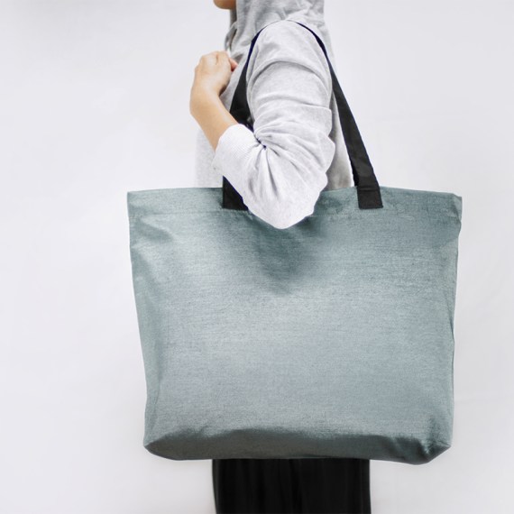 [CSN007] Silver Shopping Bag